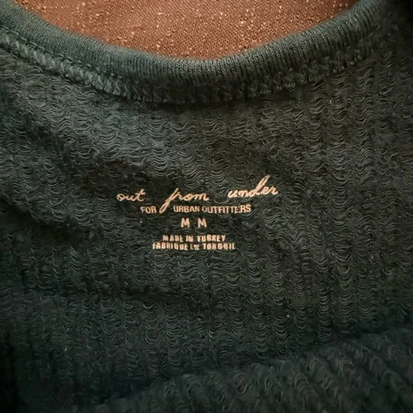 Urban Outfitters Out From Under Dark Green Ribbed Tank Top Size Medium - Picture 3 of 3
